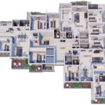 Northernsky ATTALEA flats in Light House Hill Road mangalore 3D Floor Plan